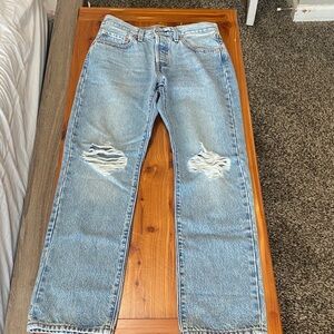 Levi's Light Blue Ripped Women’s Jeans